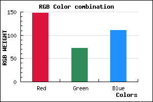 rgb background color #94486F mixer