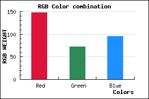 rgb background color #94485F mixer