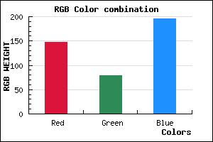 rgb background color #944FC3 mixer