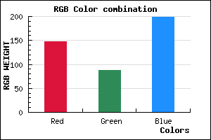 rgb background color #9457C7 mixer