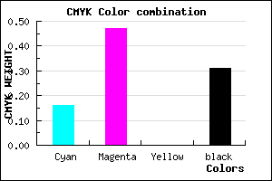 #945DB1 color CMYK mixer