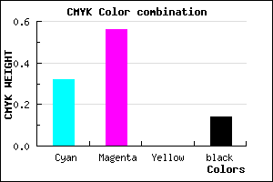 #9461DB color CMYK mixer