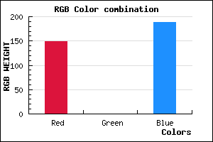 rgb background color #9500BD mixer