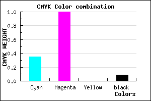 #9500E7 color CMYK mixer