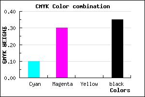 #9573A5 color CMYK mixer