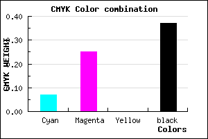 #9578A0 color CMYK mixer