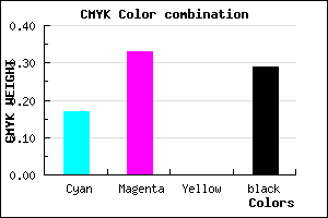 #9578B4 color CMYK mixer