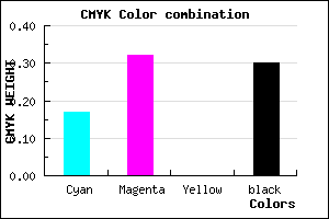 #9579B3 color CMYK mixer