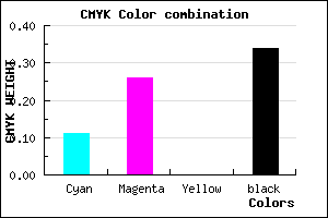 #957CA8 color CMYK mixer