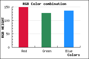 rgb background color #957F88 mixer