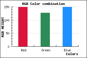 rgb background color #957F95 mixer