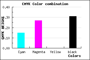 #9580B0 color CMYK mixer