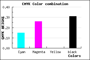 #9582B0 color CMYK mixer