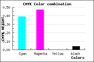 #9582F5 color CMYK mixer