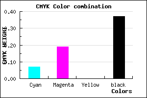 #9583A1 color CMYK mixer