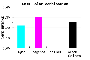 #9585BF color CMYK mixer