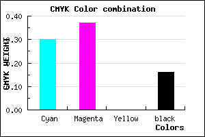 #9586D6 color CMYK mixer