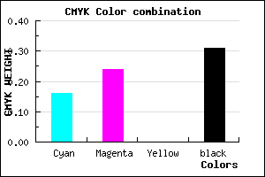 #9587B1 color CMYK mixer