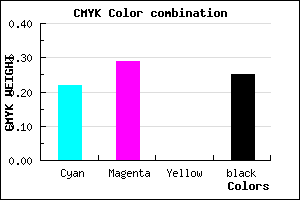 #9588C0 color CMYK mixer