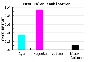#950EE2 color CMYK mixer