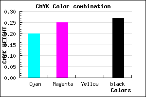 #958DBB color CMYK mixer
