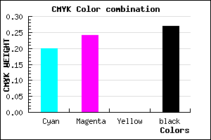 #958FBB color CMYK mixer