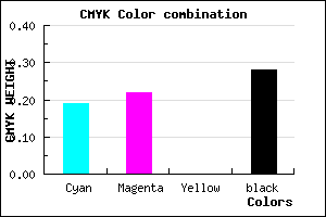 #9590B8 color CMYK mixer