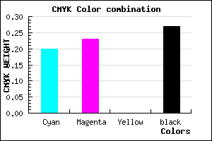 #9590BA color CMYK mixer