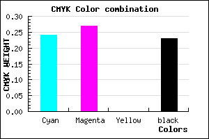 #9590C4 color CMYK mixer