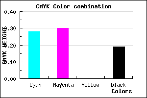 #9590CE color CMYK mixer