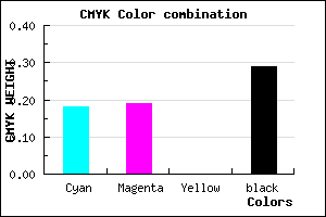 #9593B5 color CMYK mixer