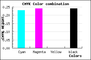 #9594C2 color CMYK mixer