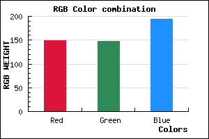 rgb background color #9594C2 mixer