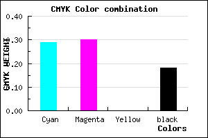 #9594D2 color CMYK mixer