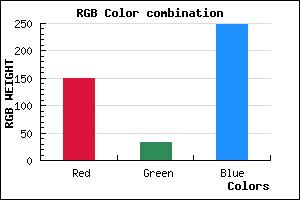 rgb background color #9520F8 mixer