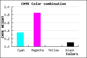 #9522E6 color CMYK mixer