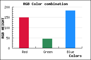rgb background color #952DB7 mixer