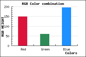 rgb background color #953CC4 mixer