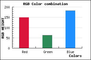 rgb background color #953FB7 mixer