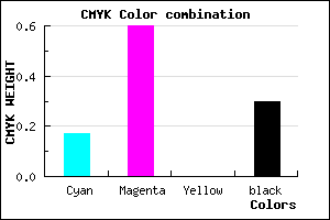 #9547B3 color CMYK mixer