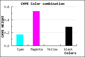 #9554B4 color CMYK mixer