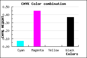 #9559A1 color CMYK mixer