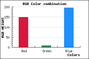 rgb background color #9509C3 mixer
