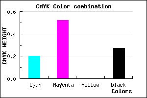 #955ABA color CMYK mixer