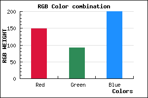 rgb background color #955CC8 mixer