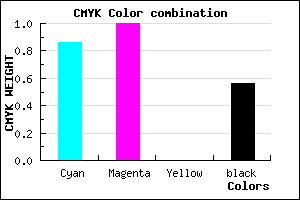 #0F006F color CMYK mixer