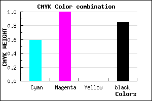 #0F0025 color CMYK mixer