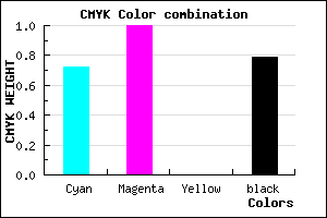 #0F0035 color CMYK mixer