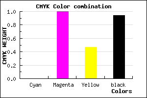 #0F0008 color CMYK mixer