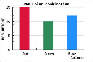 rgb background color #0F0A0C mixer